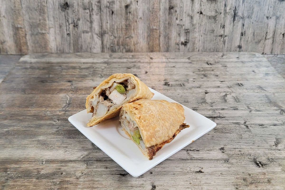 Curry Chicken Empanada and Salsa