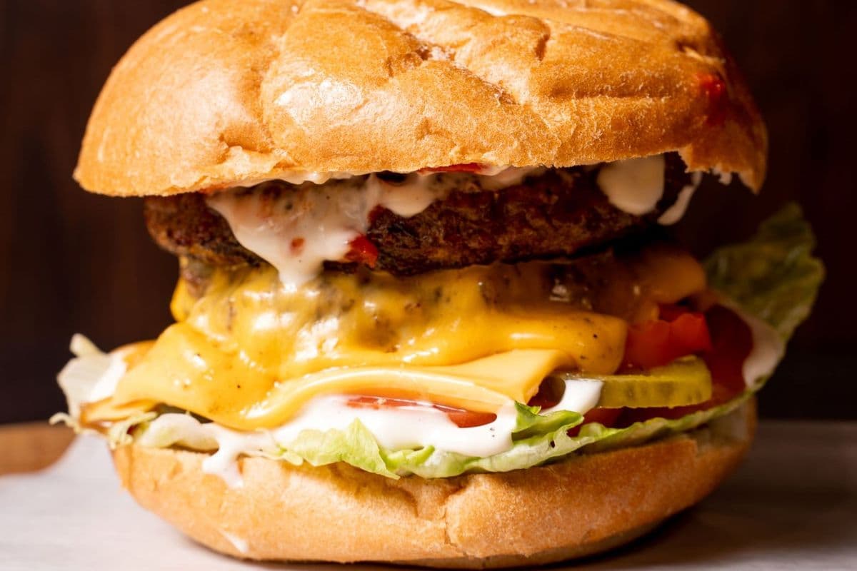 Double Burger Sandwich