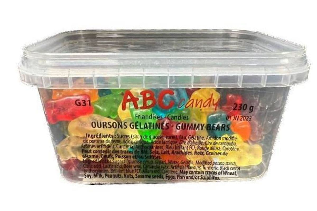 ABC Candy - Contenant - Oursons Gélatinés / Container - Gummy Bears