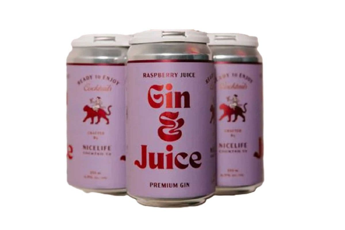 NiceLife Gin & Juice Raspberry(4 Pack Cans) (4 x 355 ml)