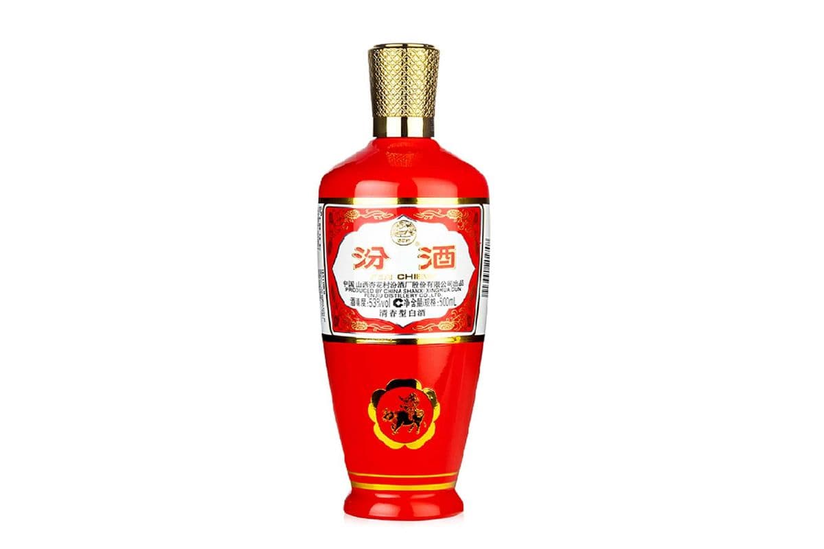 Fen Chiew Red Glass Bottle (500 ml Bottle) (1 x 500 ml)