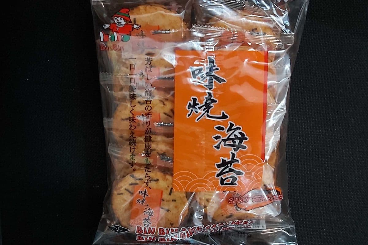 BinBin Biscuits de Riz/ Rice Crackers (味烧海苔) 135g