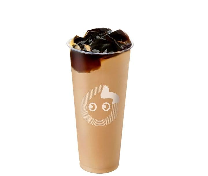 Grass Jelly Milk Tea