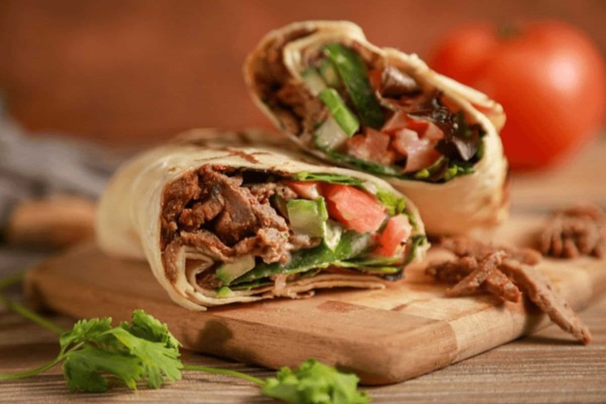 Beef steak shawarma Wrap