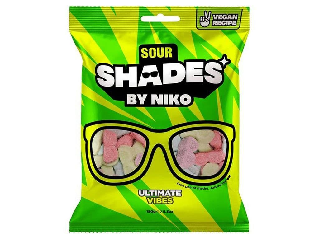 Shades by Niko Sour Vegan Gummies UK 150g Candies