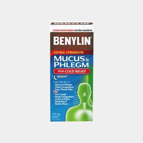 Benylin® Nuit mucus et mucosités extra-forts (170mL) / Benylin® Extra Strength Mucus & Phlegm Night (170mL)