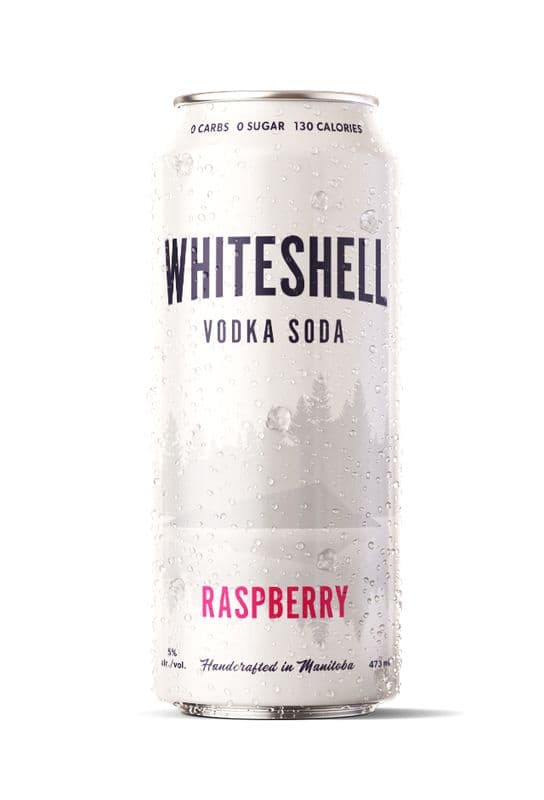 Whiteshell Vodka Soda Raspberry (1 x 473mL)