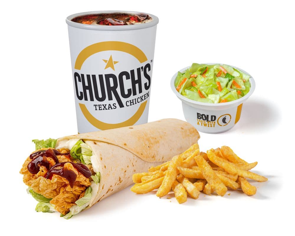 Texas BBQ Chicken Wrap Texas-Size Combo