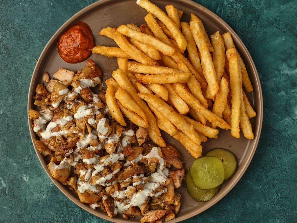 Shawarma Plate with Fries