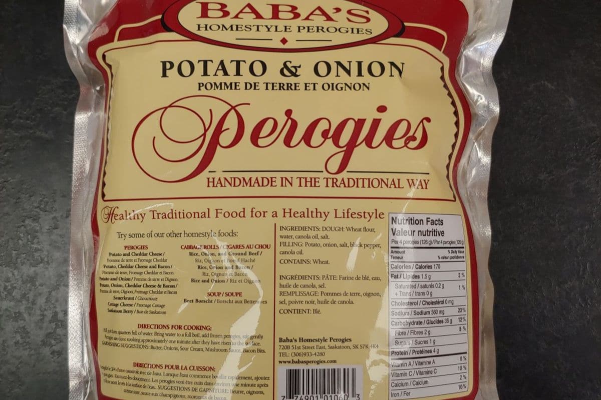 Potato and Onion Perogies (1 kg) - Frozen