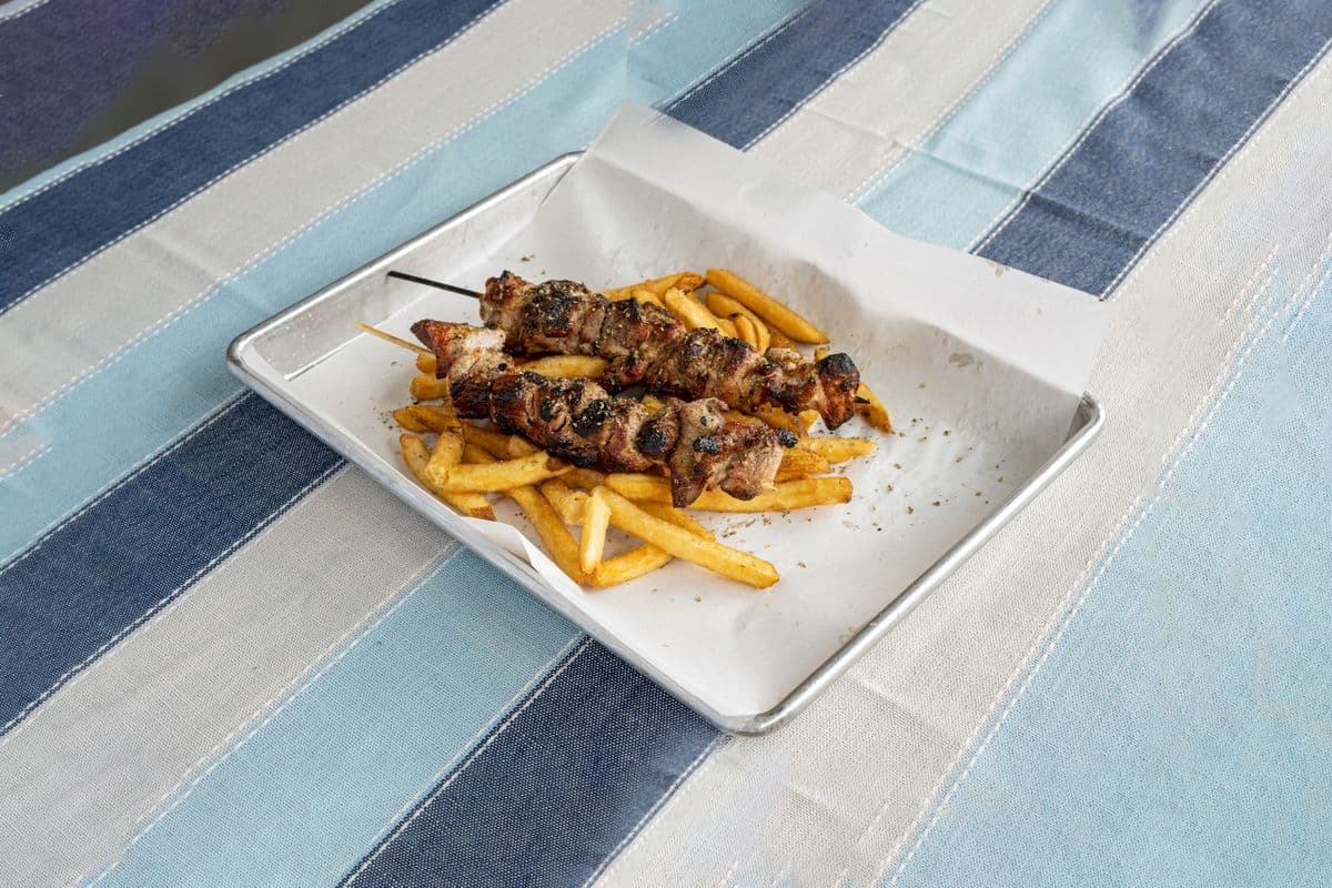 Plain Souvlaki Pork Box (1 pc)