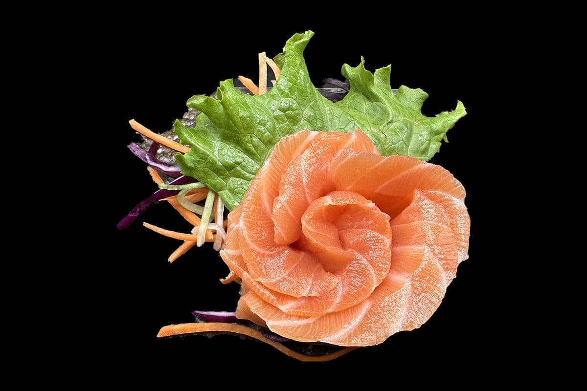 SS2. Salmon Rose Sashimi (6 pcs)