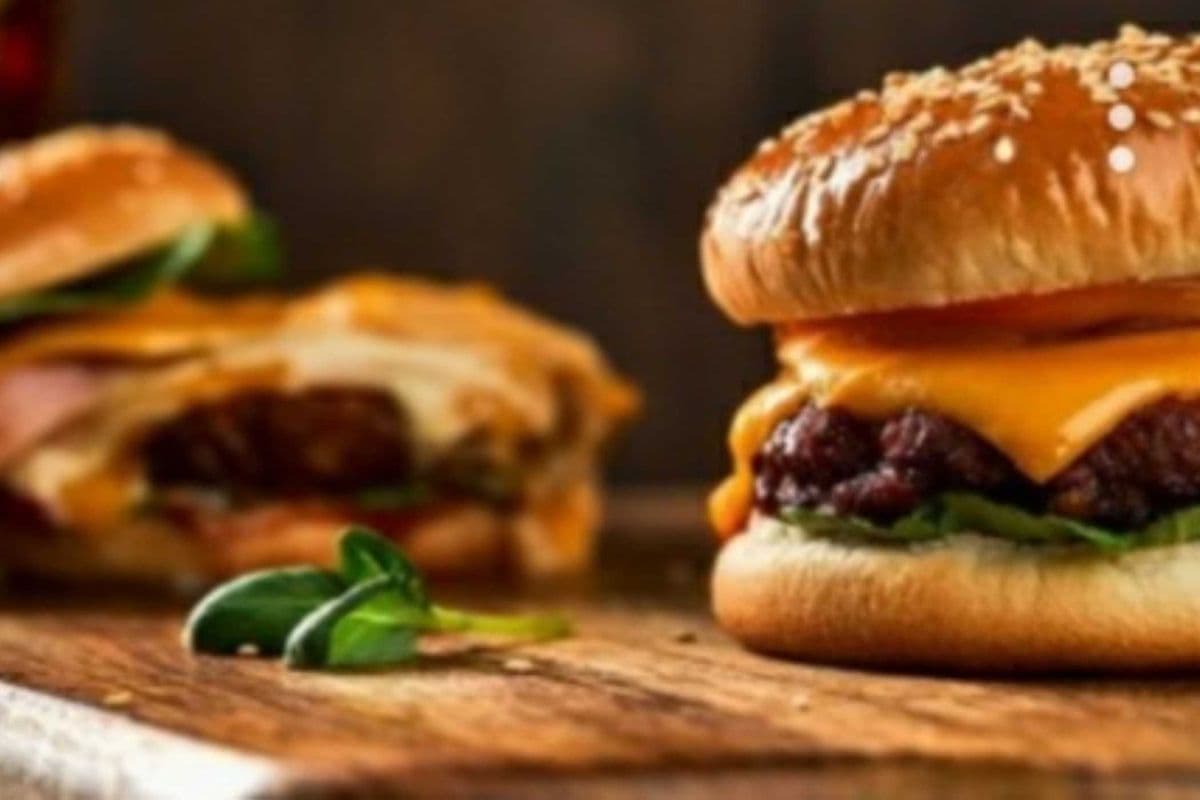 Fresh Gourmet Cheese Burger