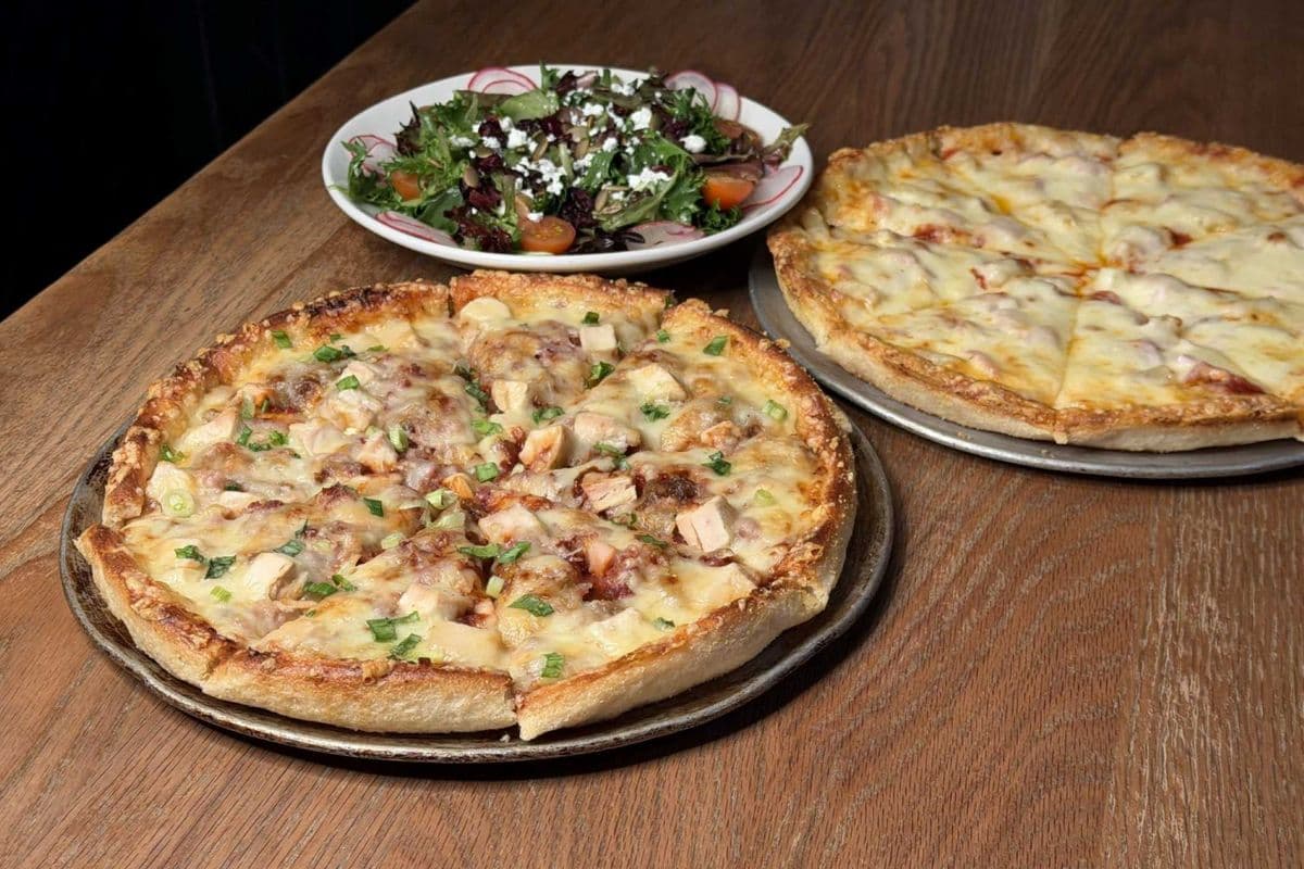 2 Small Pizzas & Salad