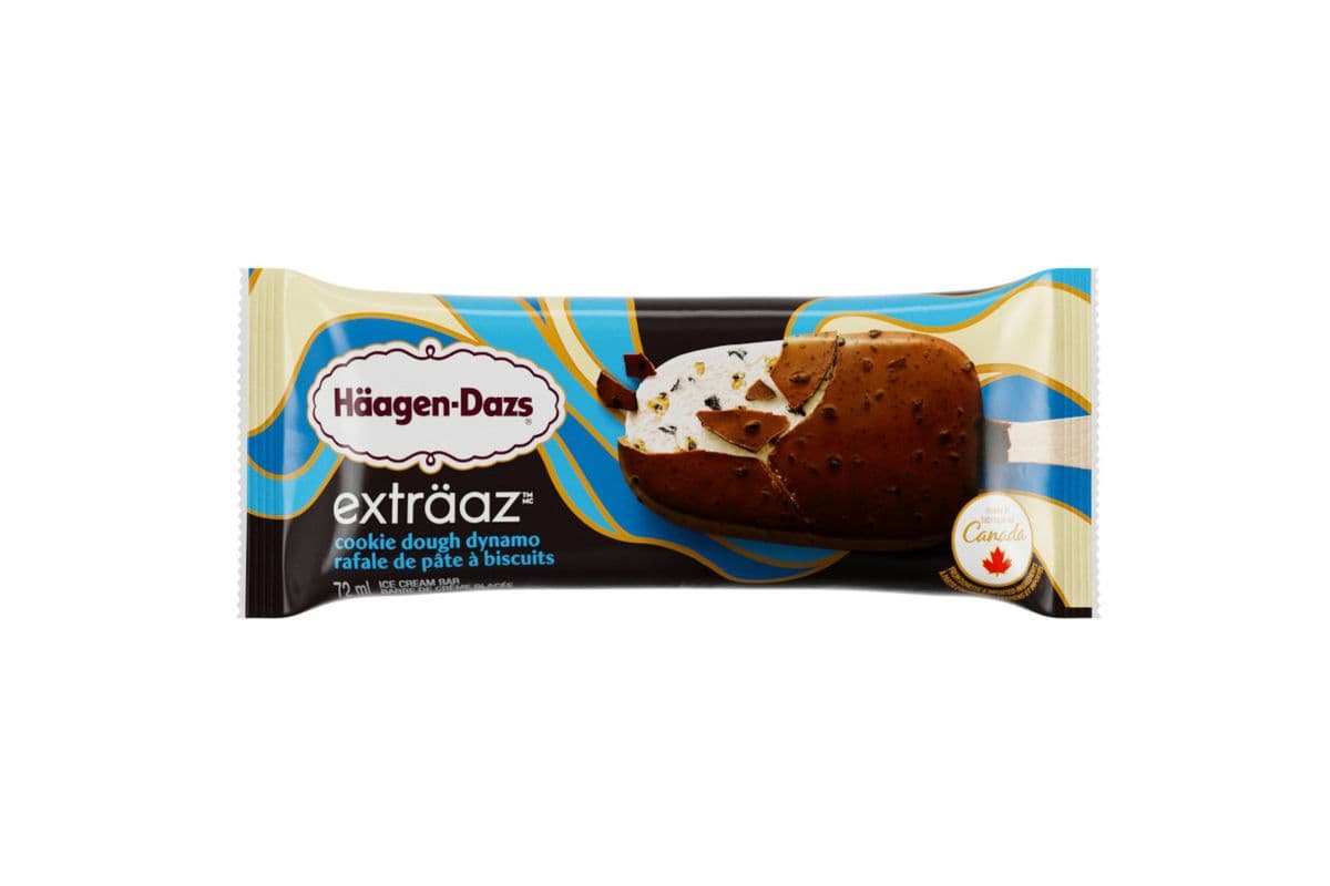 Haagen Dazs Extraaz Rafale pate a biscuits (450ml) 77656 / Haagen Dazs Extraaz Cookie Dough Dynamo (450ml) 77656