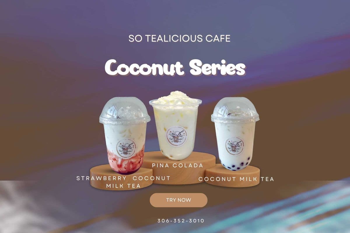 Strawberry Coconut Milk Tea (700ml)