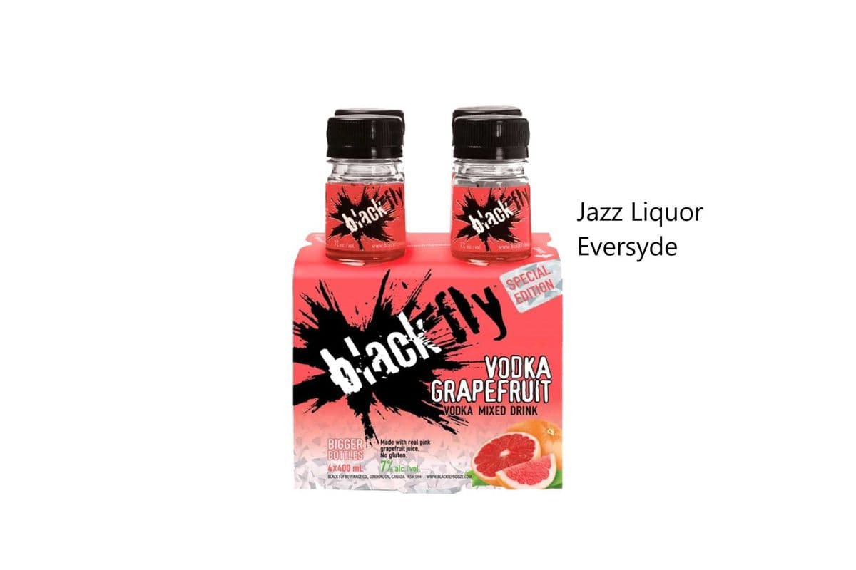 BLACK FLY VODKA GRAPEFRUIT BOTTLES (1 x 4x400ML)