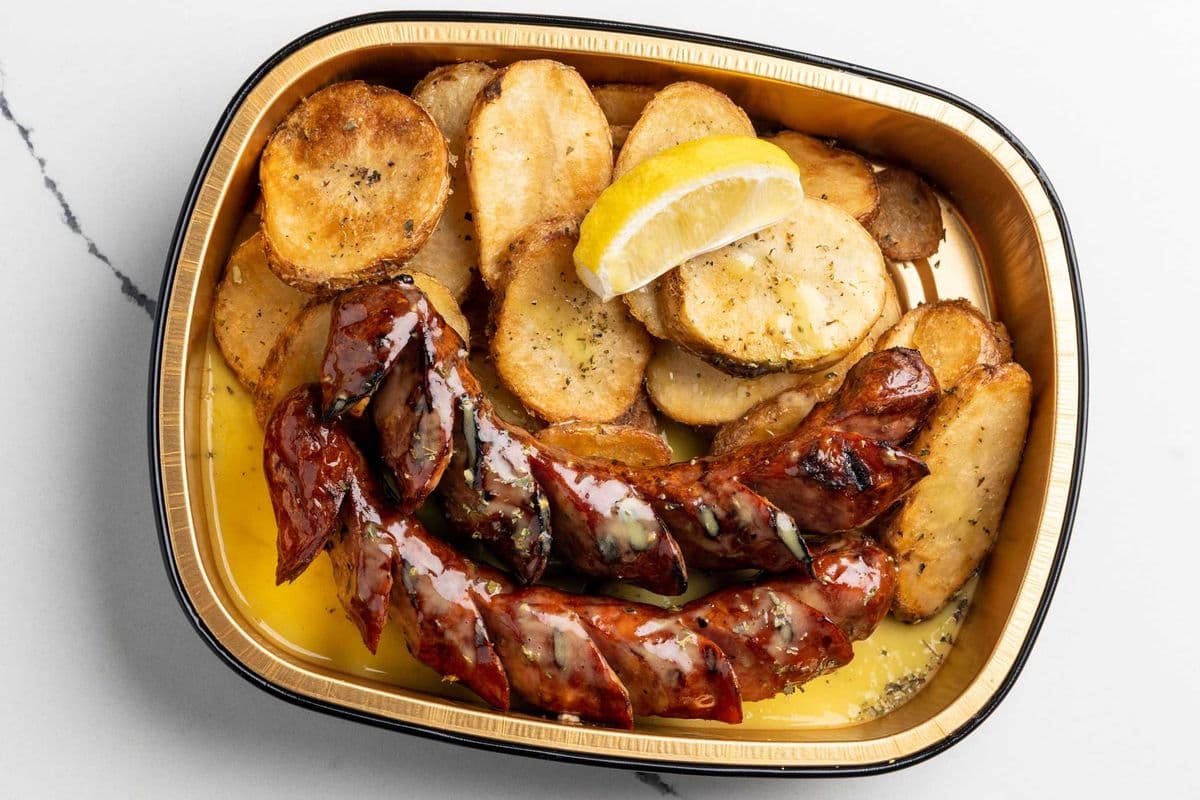 Loukaniko with Fries