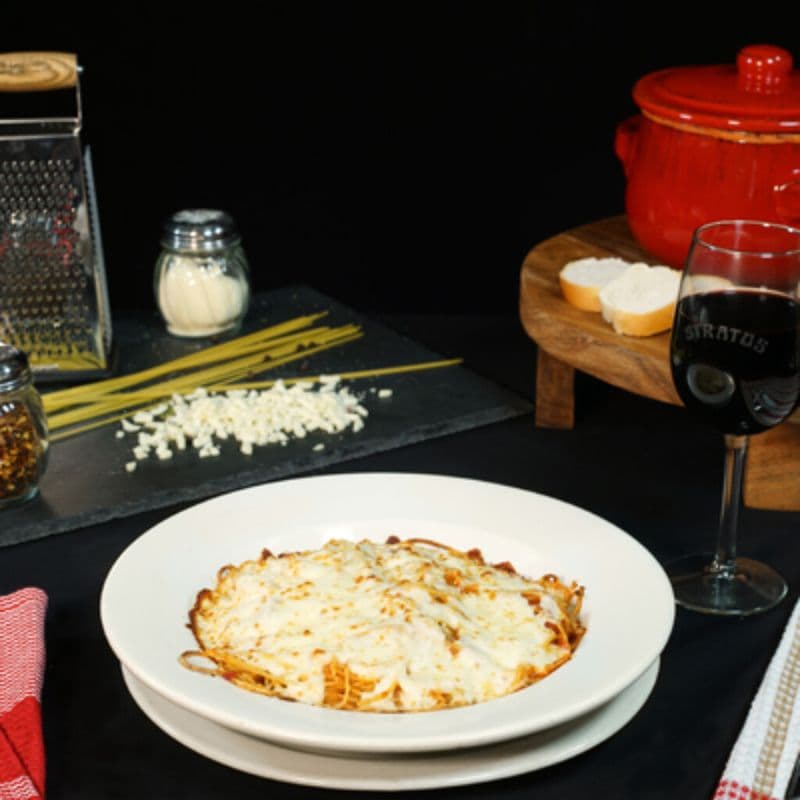 Spaghetti au gratin