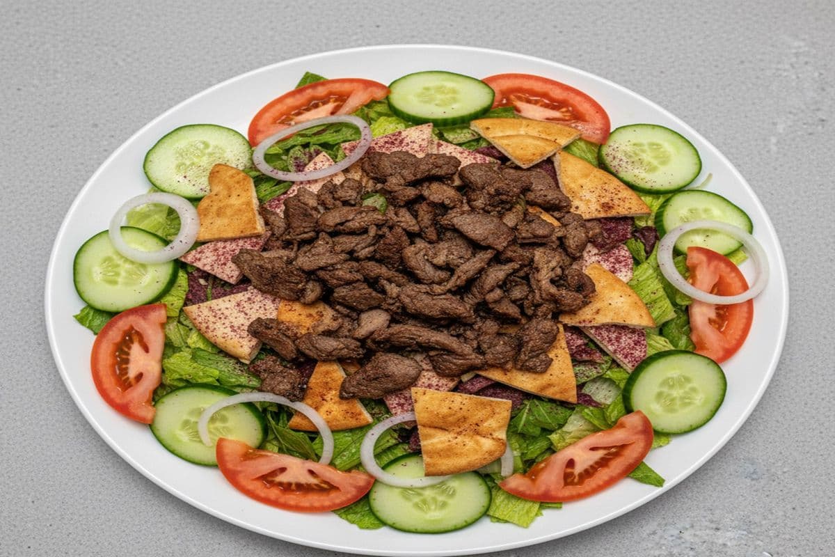 Fattoush Salad with Chicken or Beef