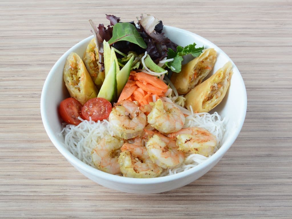 54. Lemongrass Prawn Vermicelli Bowl