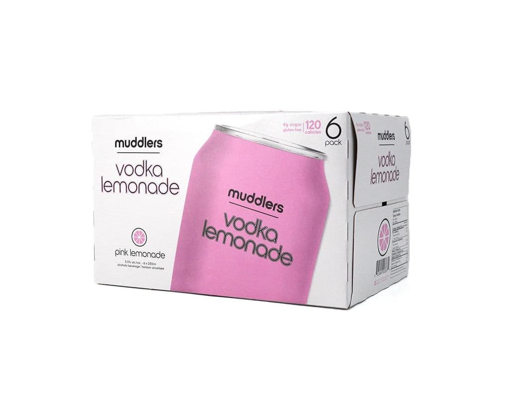 Muddlers- Vodka Pink Lemonade (6 x 355 ml Cans)