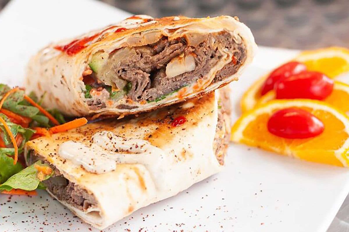 Lamb & Beef Shawarma Pita Wrap