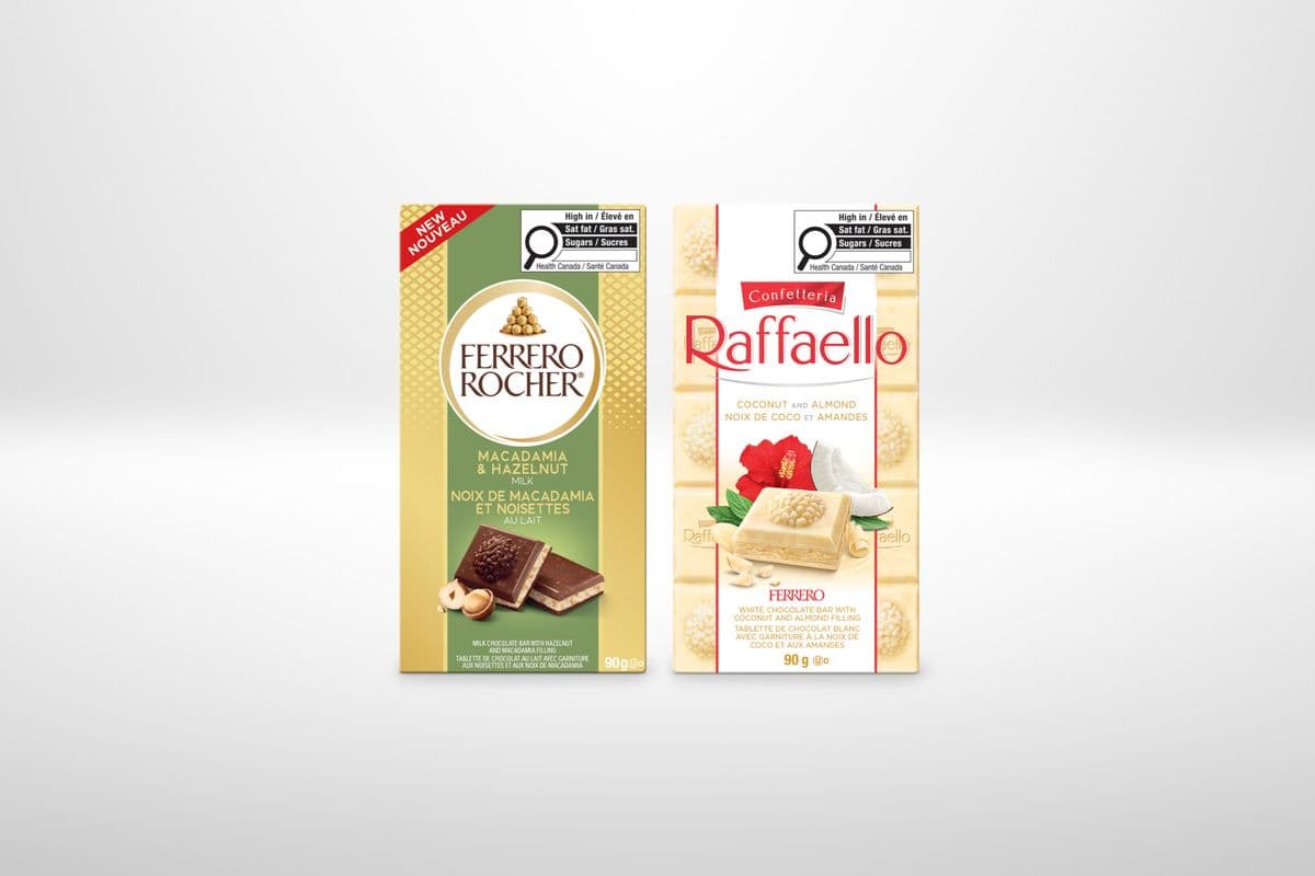 Ferrero Rocher & Raffaello Bars (90 g) - 2 for $7.00
