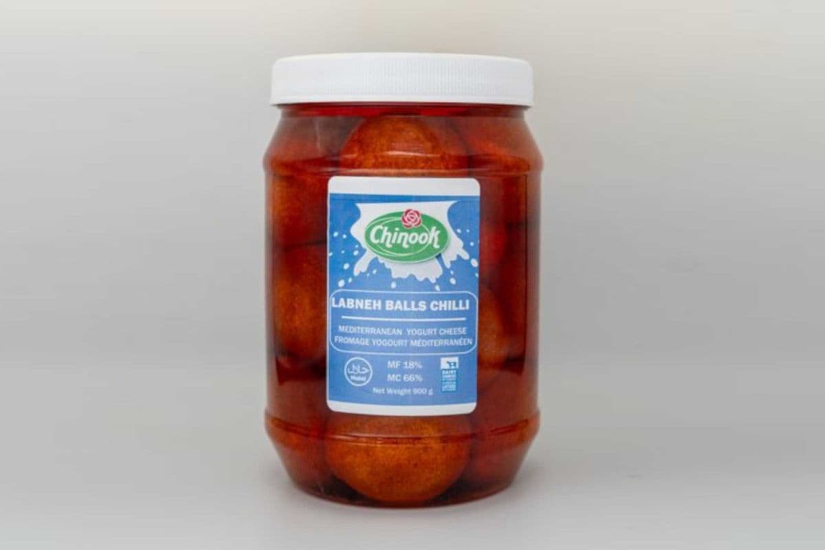 Labneh Cheese Balls, Chilli Flavour - Mediterranean Yogurt Cheese, 900 Grams (900g)