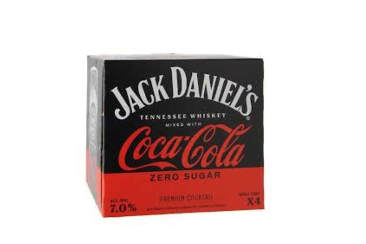 Jack Daniels Coke Zero (4 x 355ml)