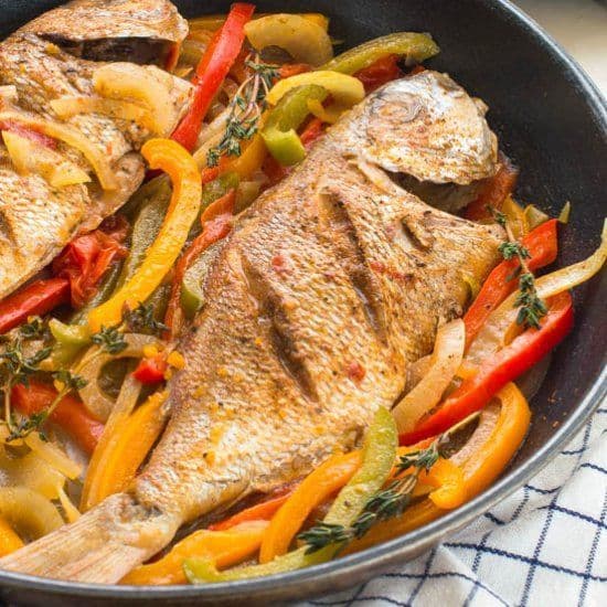 Brown Stew King Fish