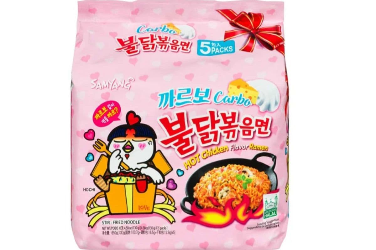 Samyang – Spicy Chicken Buldak Noodle (Carbo) 130g , Creamy Carbo