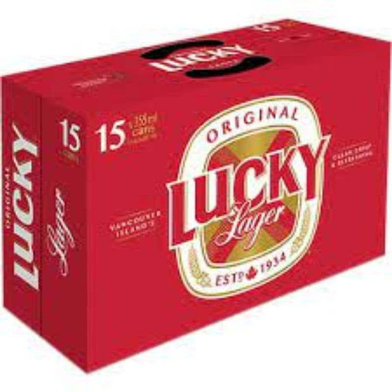 Lucky Lager (15 Cans) (1 x 15 cans)
