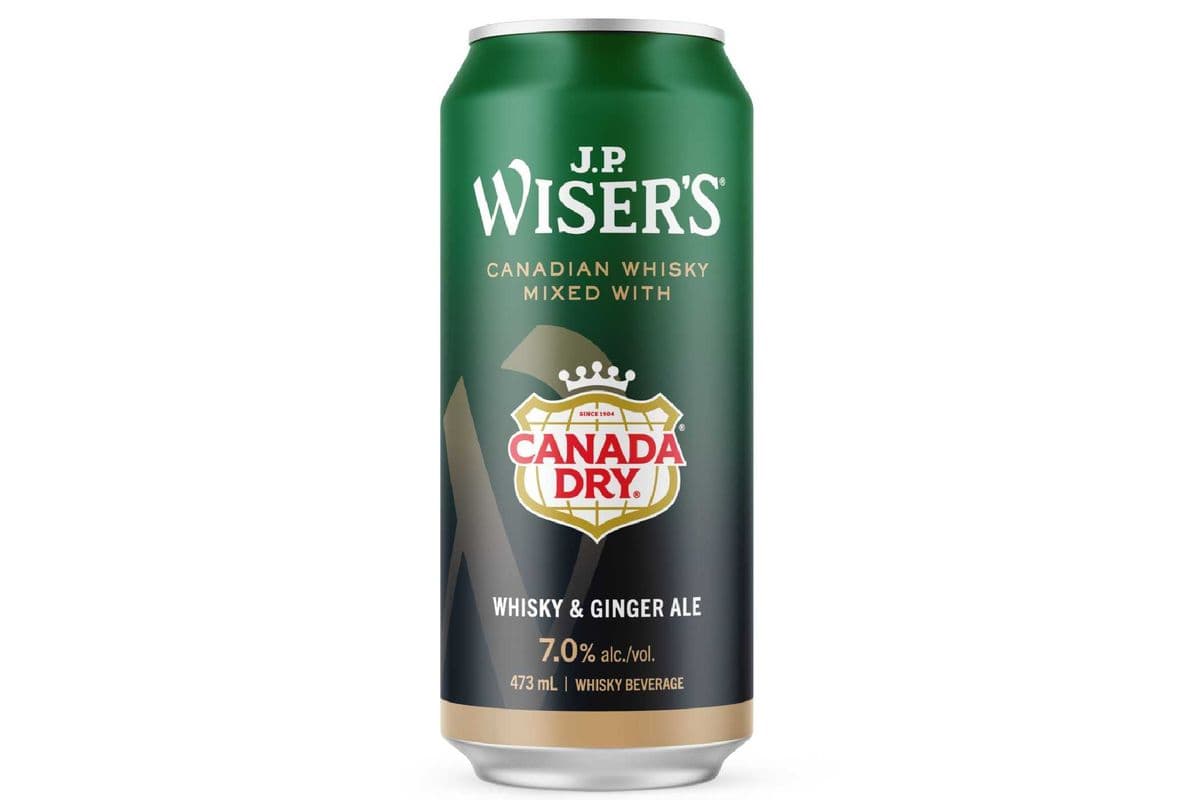 JP Wisers Canada Dry Whisky & Ginger Ale (Single) (1 x 473ml)