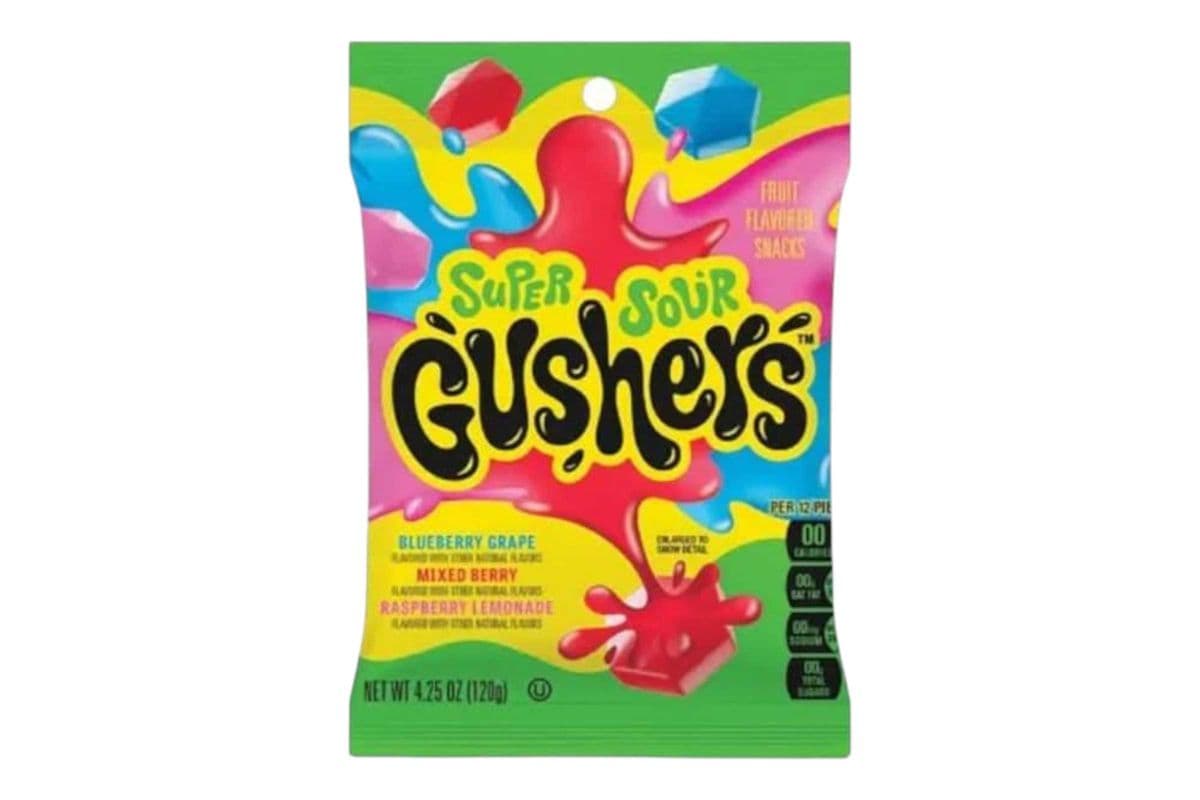 Gushers Super Sour Mix (120gm) (110 Cal)
