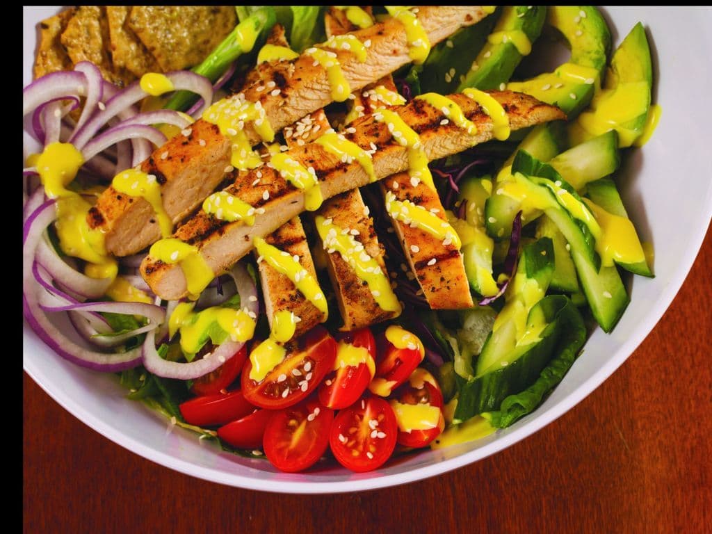 Salade au poulet au miel et moutarde / Honey Mustard Chicken Salad