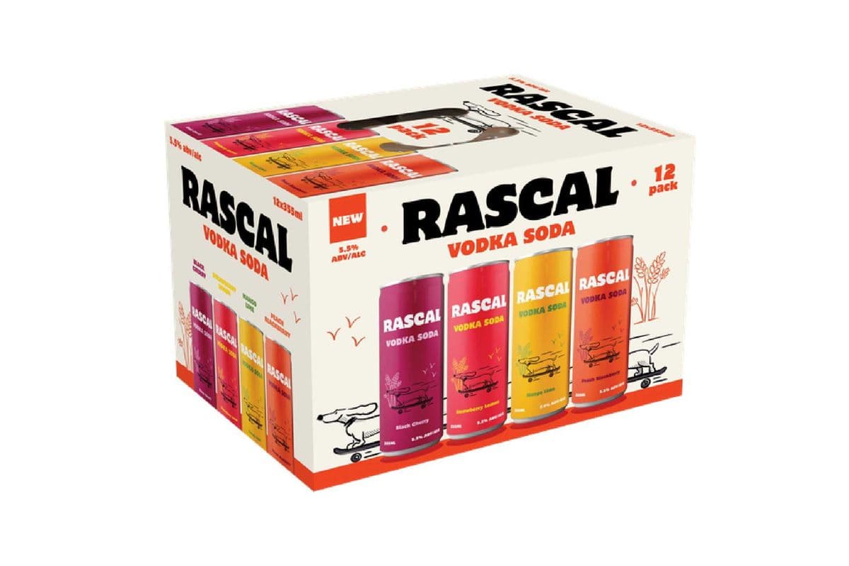Rascal Vodka Soda Mix Pack (12 x 355ml)