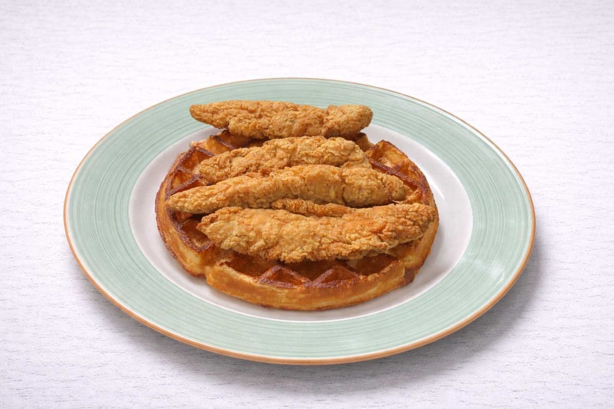 CHICKEN FINGERS(4) AND WAFFLE