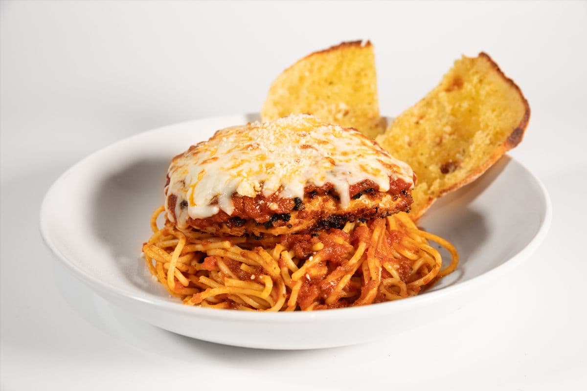 Chicken Parmesan & Spaghetti Pomodoro