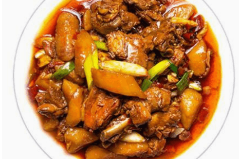 新疆大盘鸡拌面 / Xin Jiang Market Chicken with Noodles