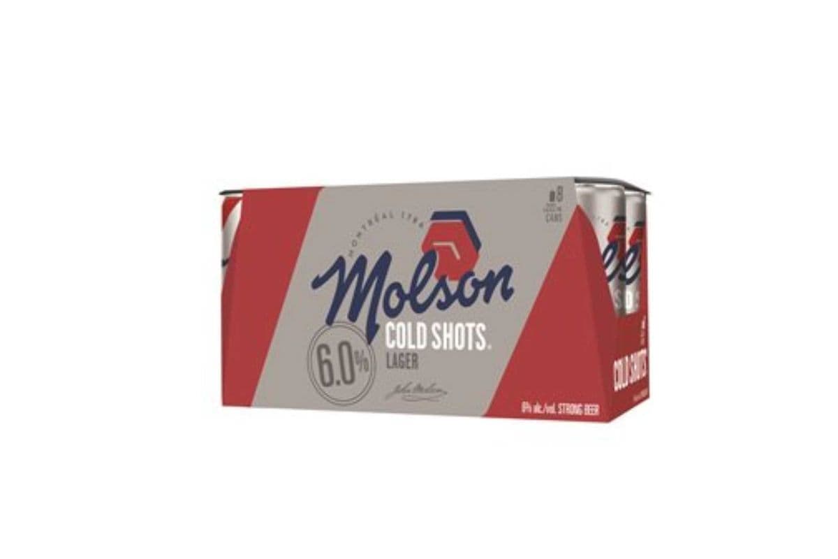 Molson Cold Shots (8 Pack) (8 x 222 ml cans)