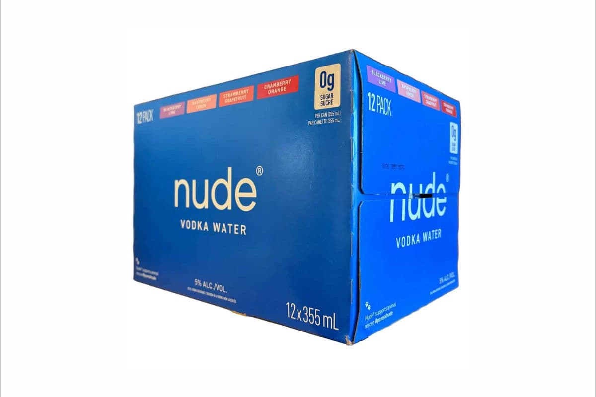 Nude Vodka Water Mixed 12 Can (12 x 355ml)