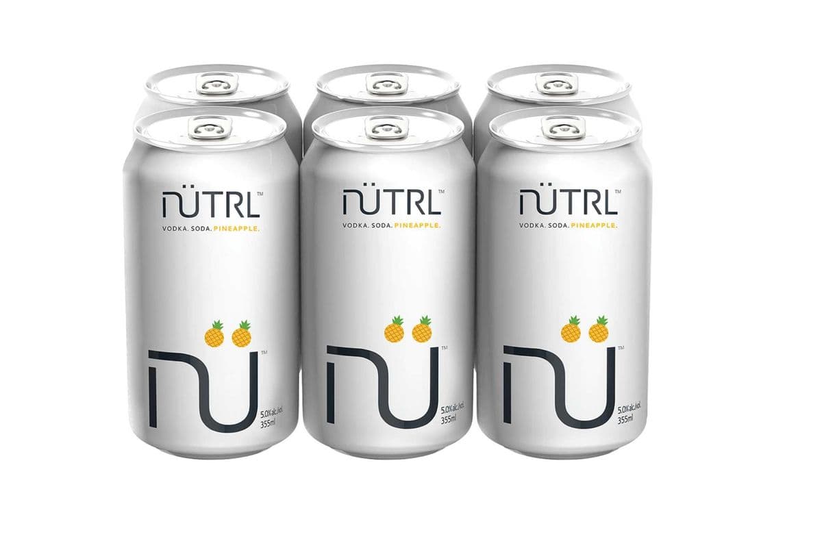 Nutrl Vodka Soda Pineapple (6 Cans) (6 x 355ML)