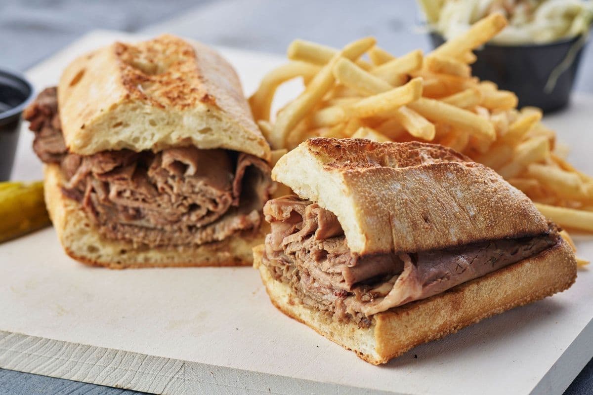 Roasted Beef Dip Sandwich
