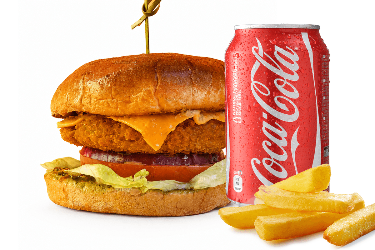 Aloo Tikki Burger Meal