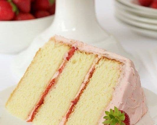 Vegan Strawberry Vanilla Whole Cake