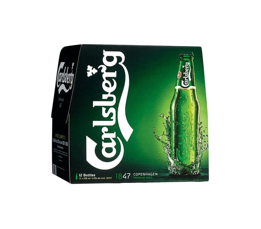 Carlsberg Lager (12 Bottles) (12 x 341ml Bottles)