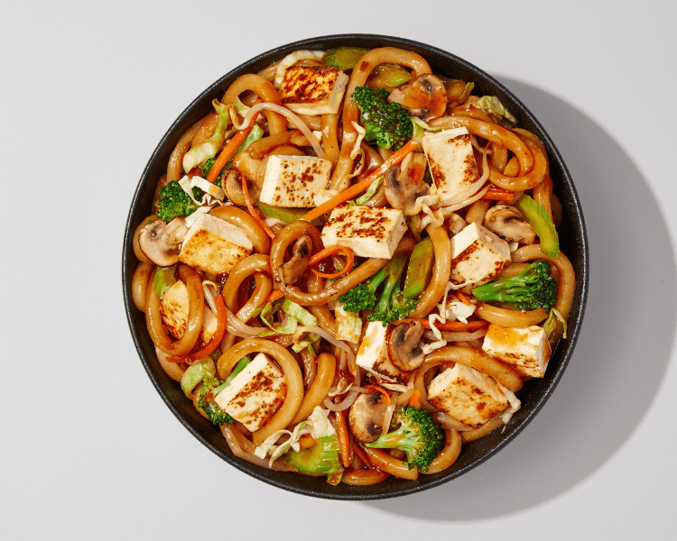 Tofu Teppanyaki with Noodles