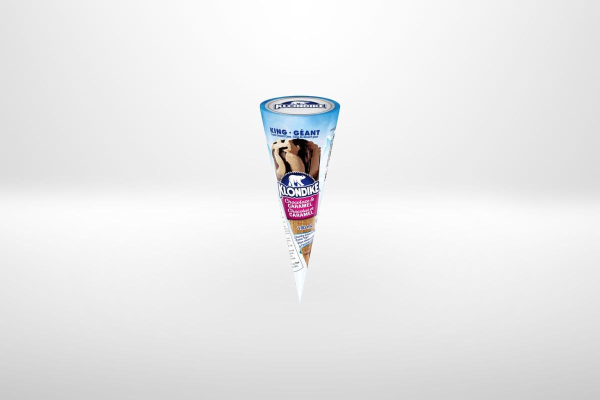 Klondike Chocolate Caramel King Cone (180 ml)