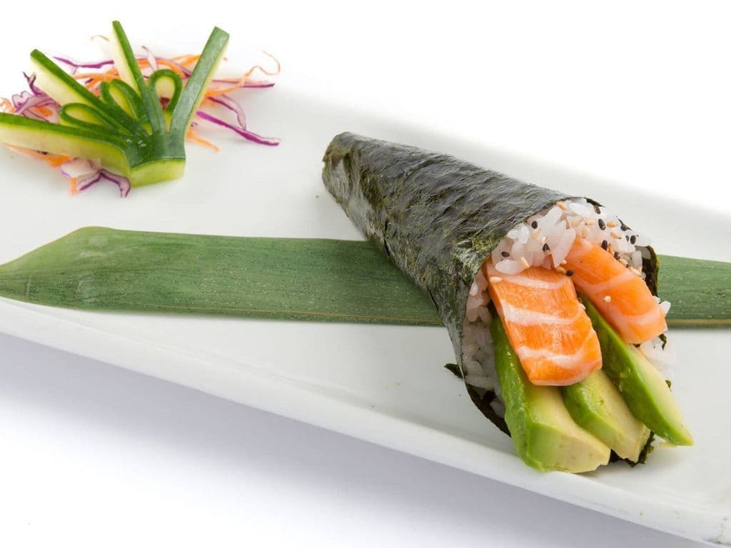 H06. Avocado Salmon Hand Roll (1 Pc)
